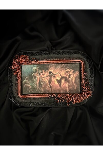 Milo Art El Yapımı Dance of the Nymphs Temalı Beton Çerçeve Nimf Dansı Vintag...