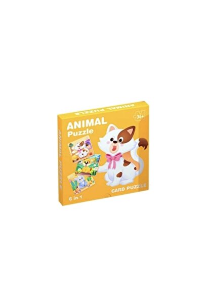 MASHASHOP Farm Animals Puzzle for Kids, Large Pieces, 6 Models, Multicolor