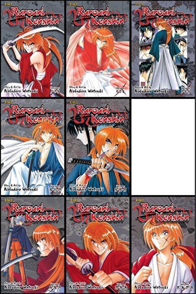 Kolektif Kitap Rurouni Kenshin 3 in 1 Edition (16-18 Hariç) Omnibus Vols 1-25