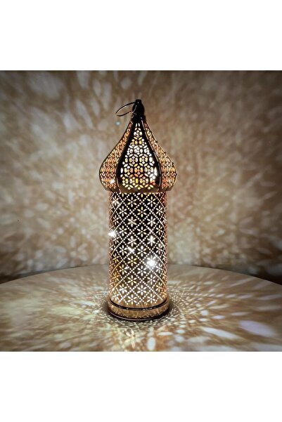 genernic Rose Gold Temple Moroccan Lantern Lamp Decorative Candle Holders for...