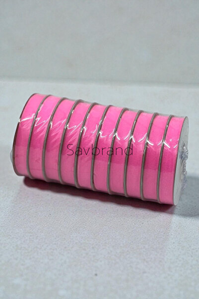 SavBrand 1 cm Organza Ribbon – 10 Rolls (Total 200–250 Meters)