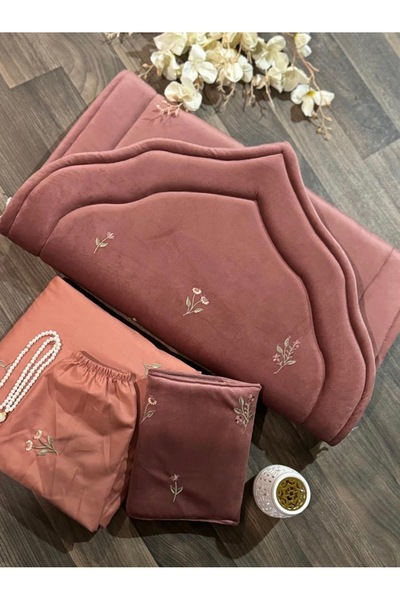 STAYILK DRESSES Serenity prayer set, pink, with a pleated sheet