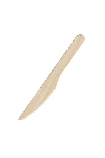 Mu Art Ahşap 100 Pieces of Wooden Disposable Blades - 165mm