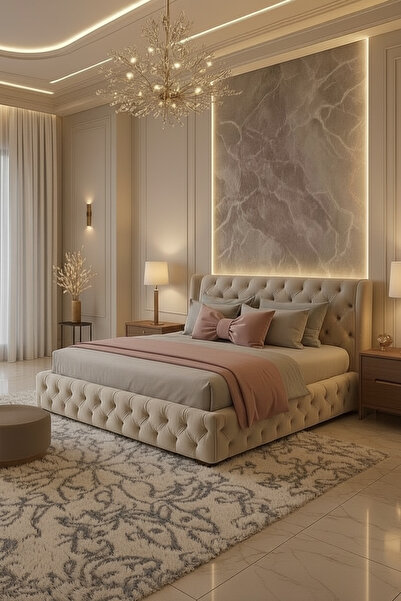 JACA 2'li Keten Kumaş Dekoratif Yatak Runner & İç Dolgulu XXL Boy Fiyonk Şekl...