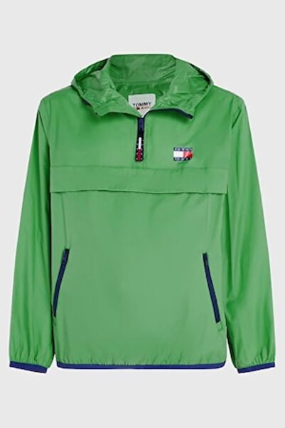 Tommy Jeans Men's Jacket, Green, Water and Wind Resistant