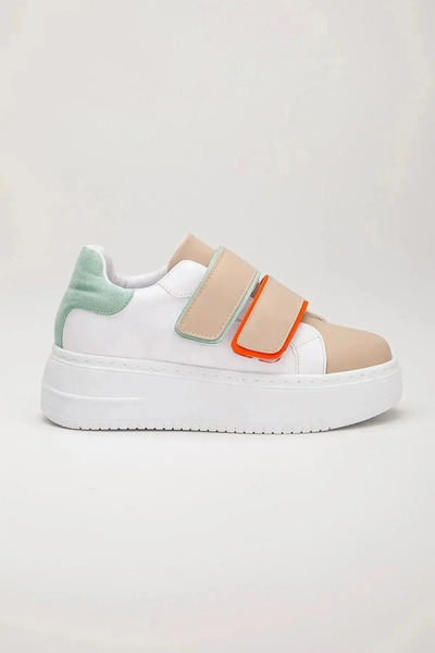 Bella Stride Αθλητικά παπούτσια με χοντρή σόλα και κρυφό τακούνι με διπλό Velcro