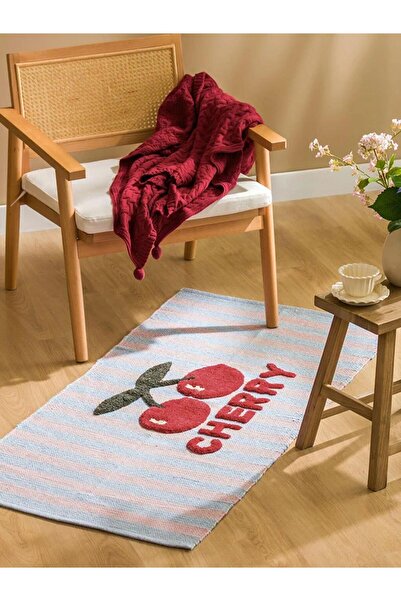 LC Waikiki Karışık Kiraz Baskılı Kilim 70x140 Cm (S6)