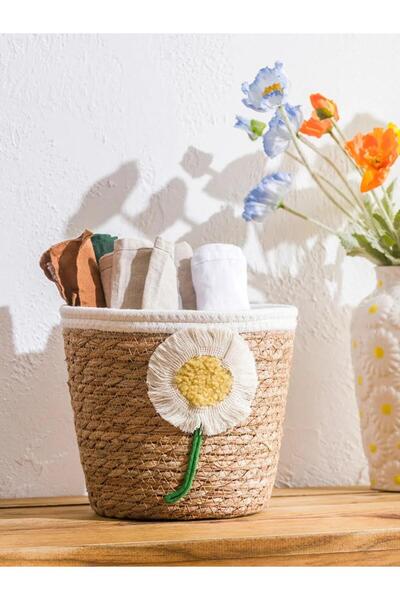 LC Waikiki Decorative Wicker Basket 20 cm (S6)