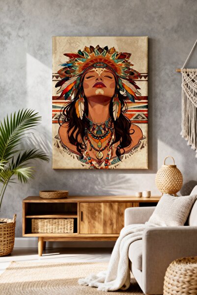 ART NEST DEKOR SANATSAL KIZILDERİLİ CANVAS TABLO