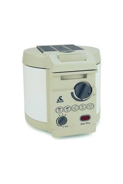 ozbience Pratik ve şık beyaz fritöz, kolay kullanım ve temizlik avantajıyla