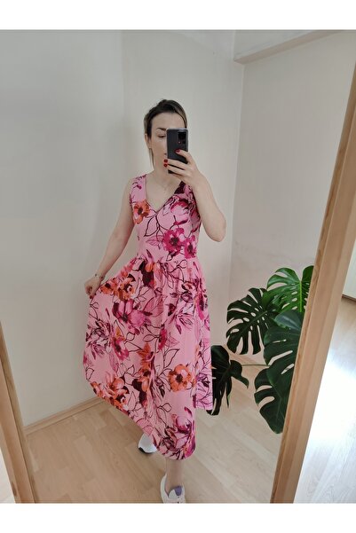 Esperar Rochie de vară cu bretele groase și imprimeu floral