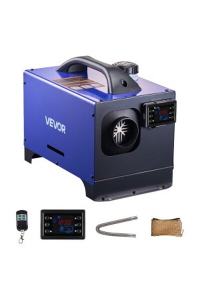 VEVOR Дизелов отоплител, 12-24 V 5-8 KW, преносим дизелов въздушен отоплител ...
