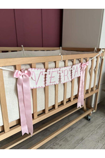 Florijee Florije Baby Kişiye Özel Nakışlı Harfli Banner / Flama / Kapı Süsü /...