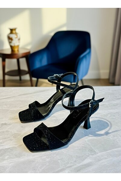 Felisya Butik Glittery Sparkly Heeled Evening Dress Shoes-Feli̇sya Buti̇k