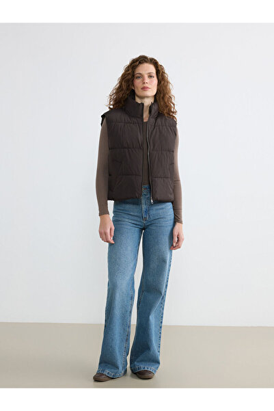 LC Waikiki Stand Collar Women's Puffer Vest