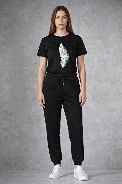 orwen life est. 2022 UNISEX Σετ με μπλουζάκι και φούτερ από βαμβακερό ύφασμα ...