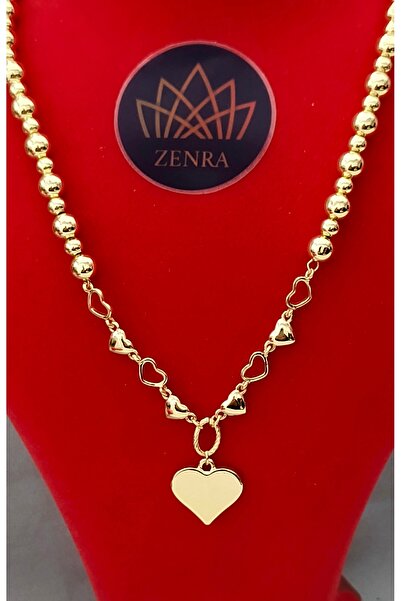 CM قلادة فولاذية خاصة لعيد الحب من Xuping Gold Heart للنساء مضادة للحساسية