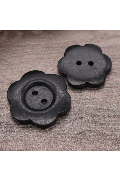 Choice3 25 mm E Style 50 pieces 50Pcs DIY Wood Butt Sewing Accessories Handma...