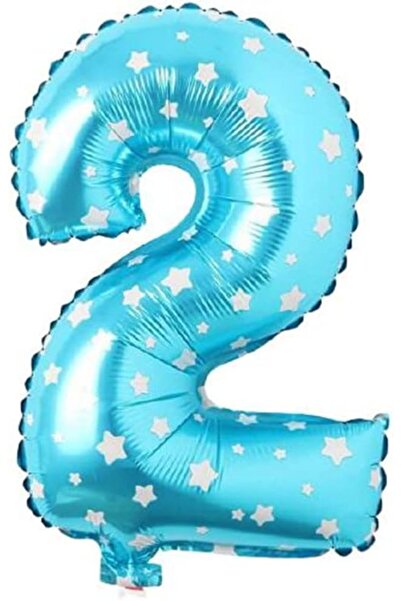 Nacario Nrcrioshop 2 Number 16 Inch Blue Star Foil Balloon 36 cm (Blue) 1201248