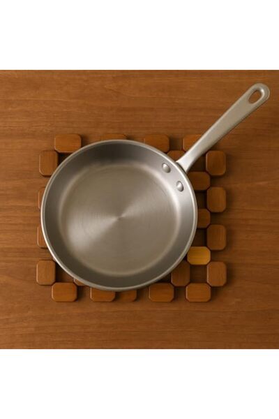 Yıldızan ynsstores Doğal Ahşap Kare Dayanıklı Tabanlık – El Yapımı Ahşap Tenc...