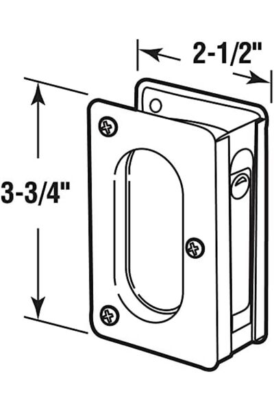 Nacario منتجات NrcrioShop N 7363 باب خزانة الملابس Passage Pull 1201248