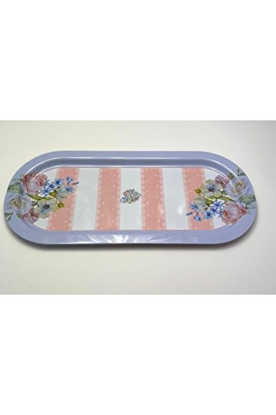esplendor Espshopx Set of 2 Metal Trays – Floral Pattern 1119939