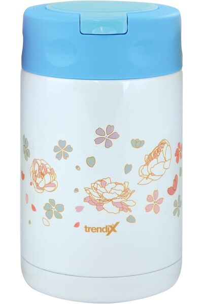 Nacario ترمس نركريوشوب ستيل إندر إنترناشونال 500 مل أزرق مع ملعقة فولاذية Tx-...