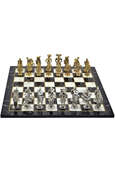 Nacario Nrcrioshop Gifthome, Metal Chess Set/Kit; King, Spanish, Shiny, Size ...