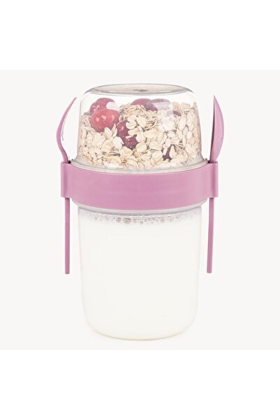 Nacario Nrcrioshop 650 ml -Go Fruit Muesli Container with Spoon and Container...