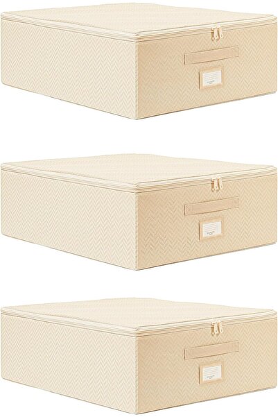 Yıldızan مجموعة esnshop مكونة من 3 حقائب متوسطة الحجم باللون البيج مقاس 45 × ...