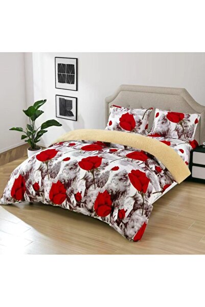 FAMILYDESIGN COCOLINO LINEN WITH FUR, 4 PIECES, FAMILY DESIGN