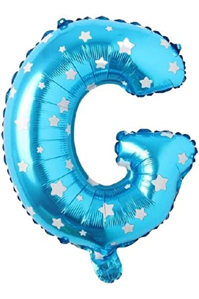 Nacario NrcrioShop حرف G بالون فويل أزرق اللون مقاس 16 بوصة 36 سم (أزرق) 1201248