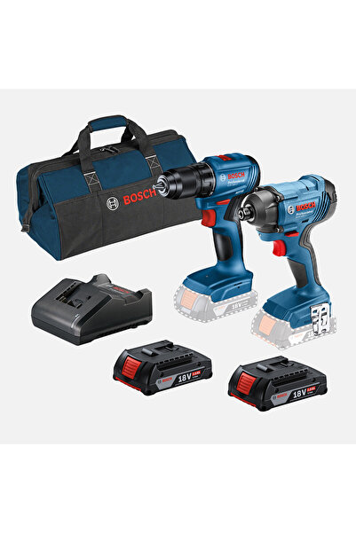 Bosch GSR 185 Lİ Kömürsüz Akülü Vidalama GDR 180 Lİ Şarjlı Somun Sıkma Darbeli Torklu Akülü Vidalama Set