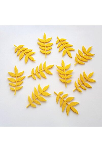 Nacario Nrcrioshop Felt Autumn Leaves, Yellow 8 Pieces 1201248