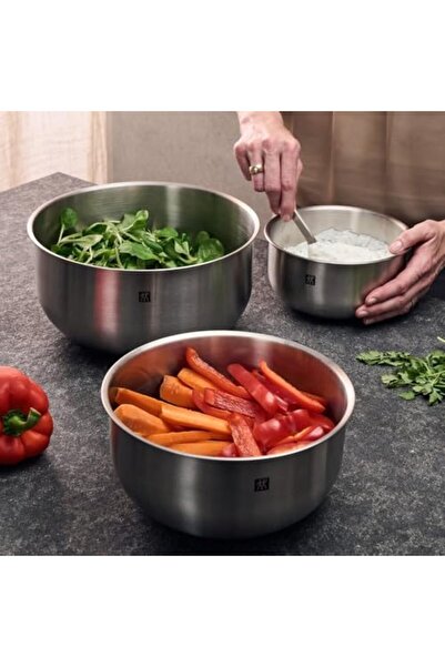 Nacario طقم أوعية تحضير الطعام من نركريوشوب، 3 قطع، ستانلس ستيل 18/10، وعاء س...