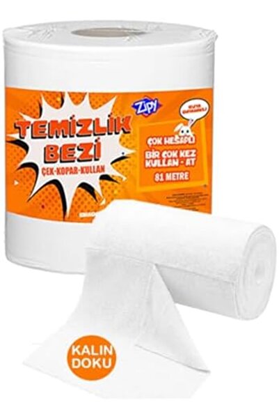 Yıldızan Peristorex Zipy Temizlik Bezi, Çok Amaçlı, Çek Kopar Kullan, Kalın D...