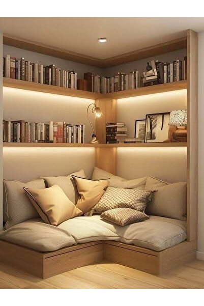 Grcstyle Bazalı Ledli Kitaplık, Ledli Raf