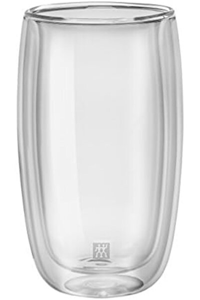 Nacario طقم أكواب ماكياتو زجاجية مزدوجة من نركريو شوب سورينتو، 2 قطعة، 350 مل...