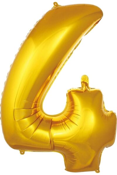 Nacario بالون نركريوشوب 4 أرقام 76 سم بالون فويل 34 إنك 1201248