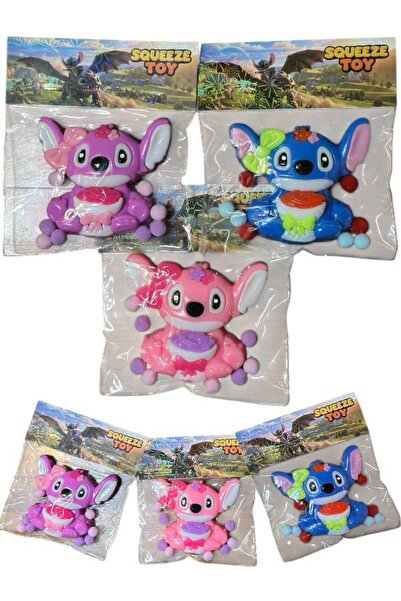 HOŞGARDENS Stitch Dev Sukuşi Stres Oyuncağı Çocuk Ve Yetişkin Stiç Figür Squi...