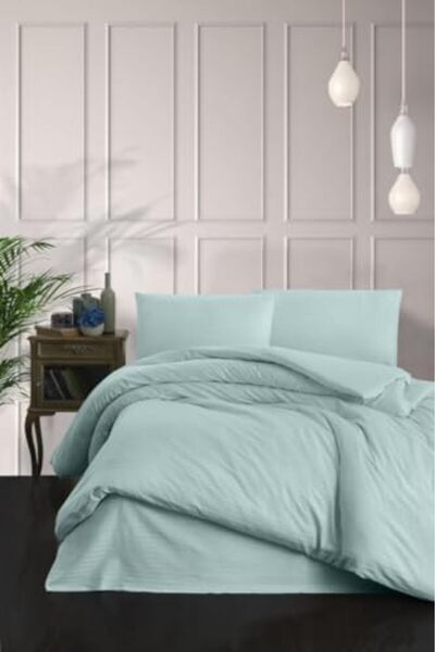 Nacario Nrcrioshop Double Duvet Cover Set Cotton Striped 100% Cotton 200 * 22...