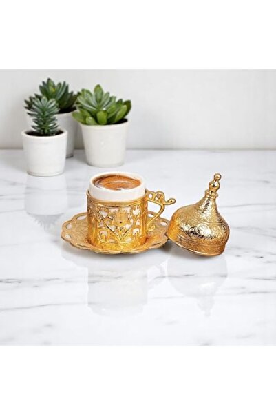 Nacario Nrcrioshop Tulip Motif Turkish Coffee Cup and Motif Plate – Body, Por...