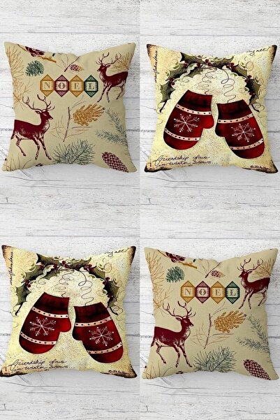 Nacario Nrcrioshop Pelangi Kokina Geyik Christmas Glove Pattern Invisible Zip...