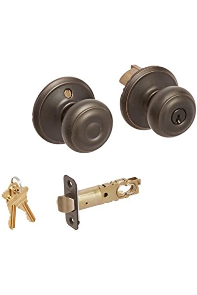 Nacario مجموعة مقابض أبواب مستودعات جورجية من NrcrioShop F80-GEO، برونز معتق ...