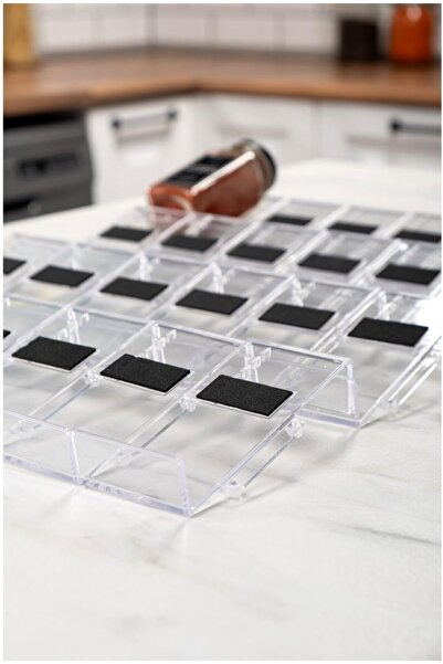 Yıldızan Shopb حامل توابل من الكريستال الشفاف مكون من 24 قطعة، منظم متعدد الأ...