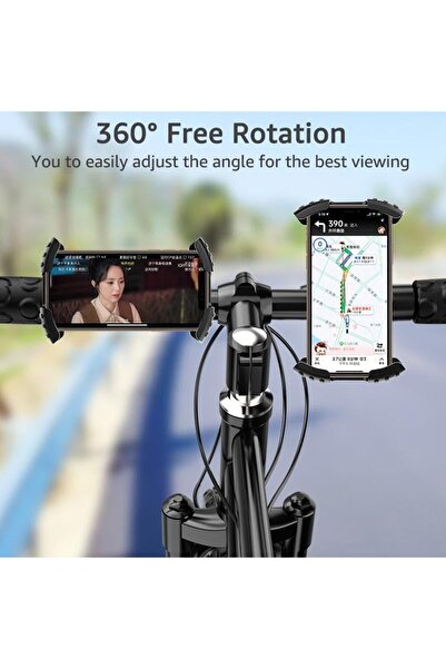 Nacario حامل هاتف للدراجة النارية من NrcrioShop NR51، للاستخدام بيد واحدة، قف...