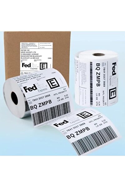 Nacario NrcrioShop Şeker Ofisi .com حراري ملصقات شحن، 100مم × 150مم، 500 لفة،...