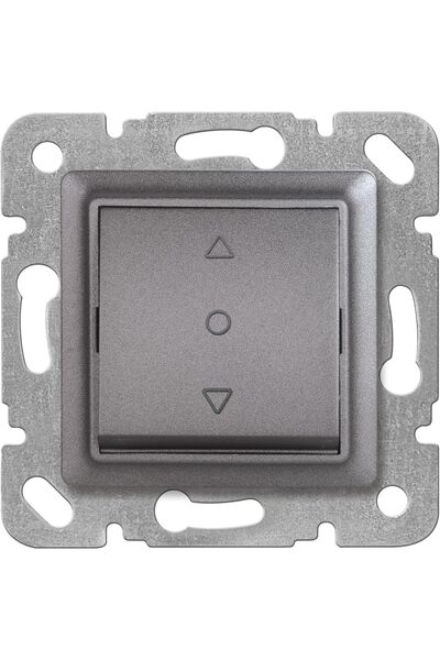 Nacario Nrcrioshop Life Granite Gray Single Button Blinds Mechanism and Cover...