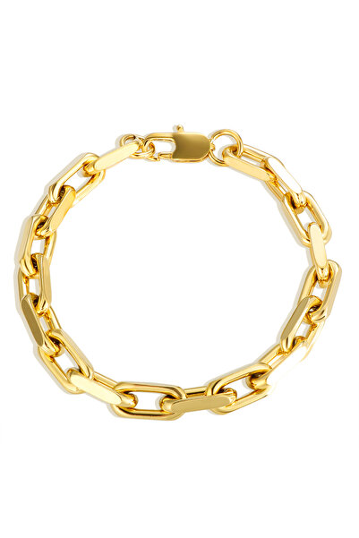 Choice Gold Bracelet Thick Flat Cuban Link Chain Stainless Steel Necklace Bra...