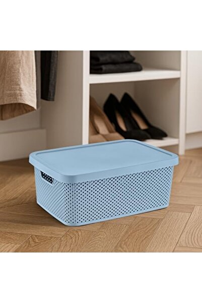 Nacario صندوق تخزين من سلسلة لايف من نركريوشوب سعة 13 لتر - مع منقوش أغطية، ح...